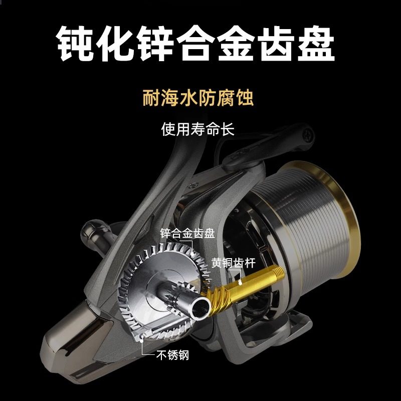 全金属纺车轮钓鱼轮海竿矶钓远投轮大物轮大容量高顺滑金属鱼线轮,淘宝优惠券,粉丝福利购,淘宝优惠卷
