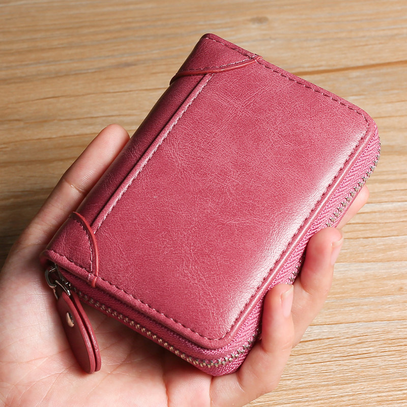 女士多卡位皮大容量精致高档卡片包 仙施箱包卡包