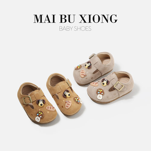 小童勃肯鞋单鞋婴儿童女学步鞋1一2岁男童宝宝女童鞋卡通款 - 图3
