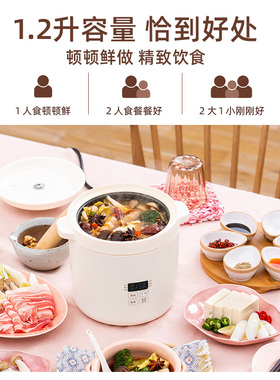 BRUNO第二代迷你电饭煲1-2-3人家用多功能小型智能1.2L儿童电饭锅