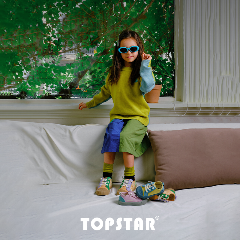 【新品】TOPSTAR儿童帆布鞋男童撞色休闲板鞋女童软底防滑板鞋,淘宝优惠券,粉丝福利购,淘宝优惠卷