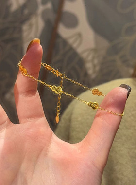 爆闪碎冰冰葫芦手链轻奢小众精致