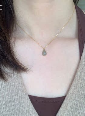 新中式国风水滴项链女款2025新款