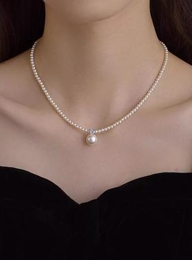 仿珍珠项链女2025新款爆款轻奢小