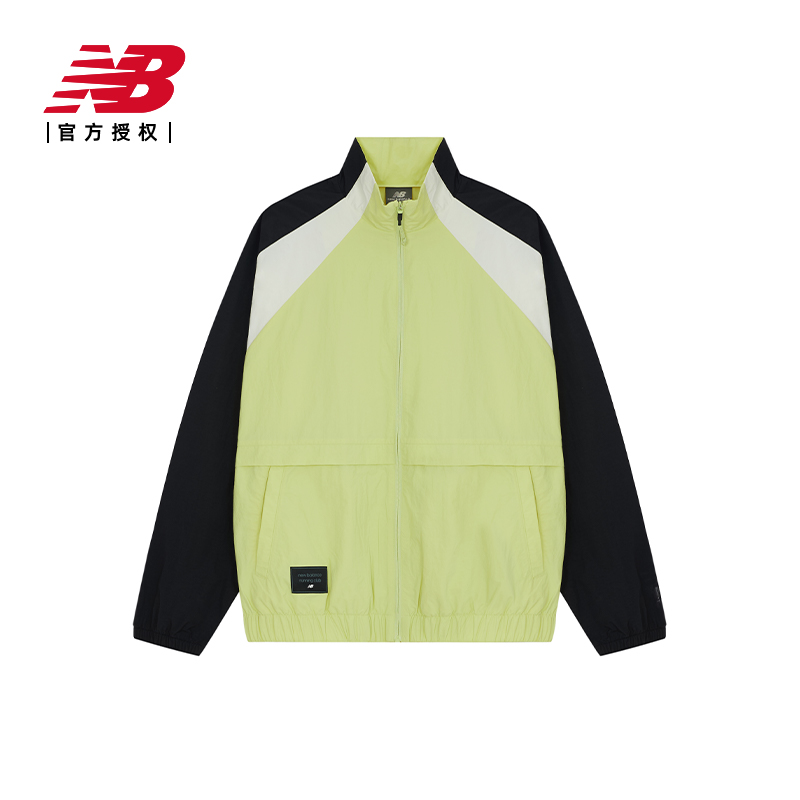 New Balance NB官方正品24男运动休闲简约立领梭织外套NAE12131 - 图3