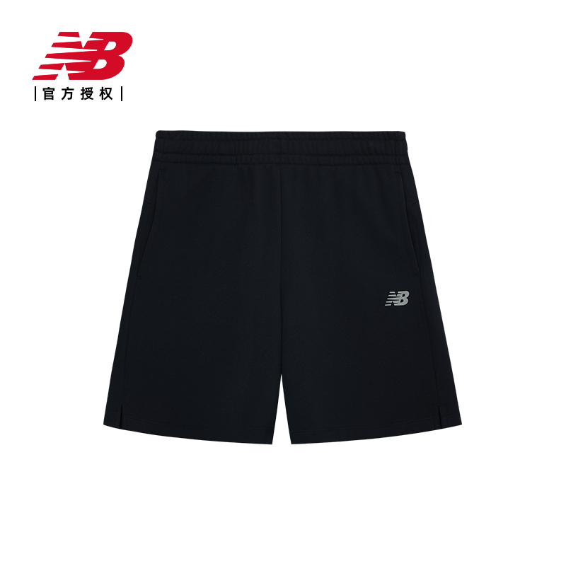 New Balance NB官方24新款女舒适简约百搭休闲运动短裤AWS42301 - 图0