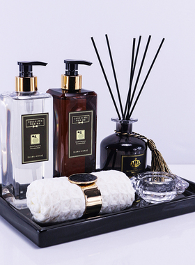 洗手间摆件香薰托盘纸巾盒套装