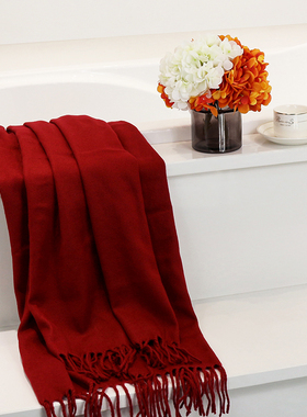 浴缸摆件围巾搭毯装饰品软装摆件