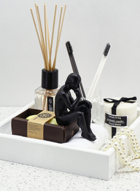 样板间卫生间摆件瓷砖店软装饰品