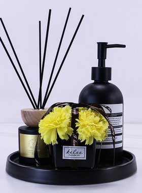 样板间卫生间托盘摆件壁龛装饰品