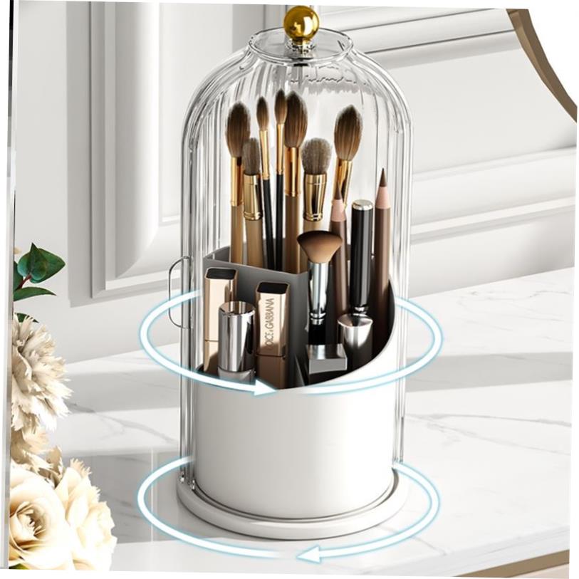 360 Degree Rotating Cosmetic Storage Box Makeup Organizer 1 - 图1