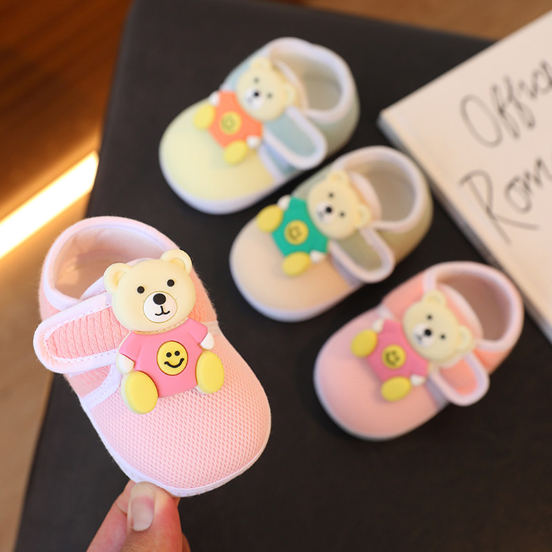 春秋1岁宝宝学步鞋防滑软底婴儿鞋不掉6个月男女新生儿鞋子9个月