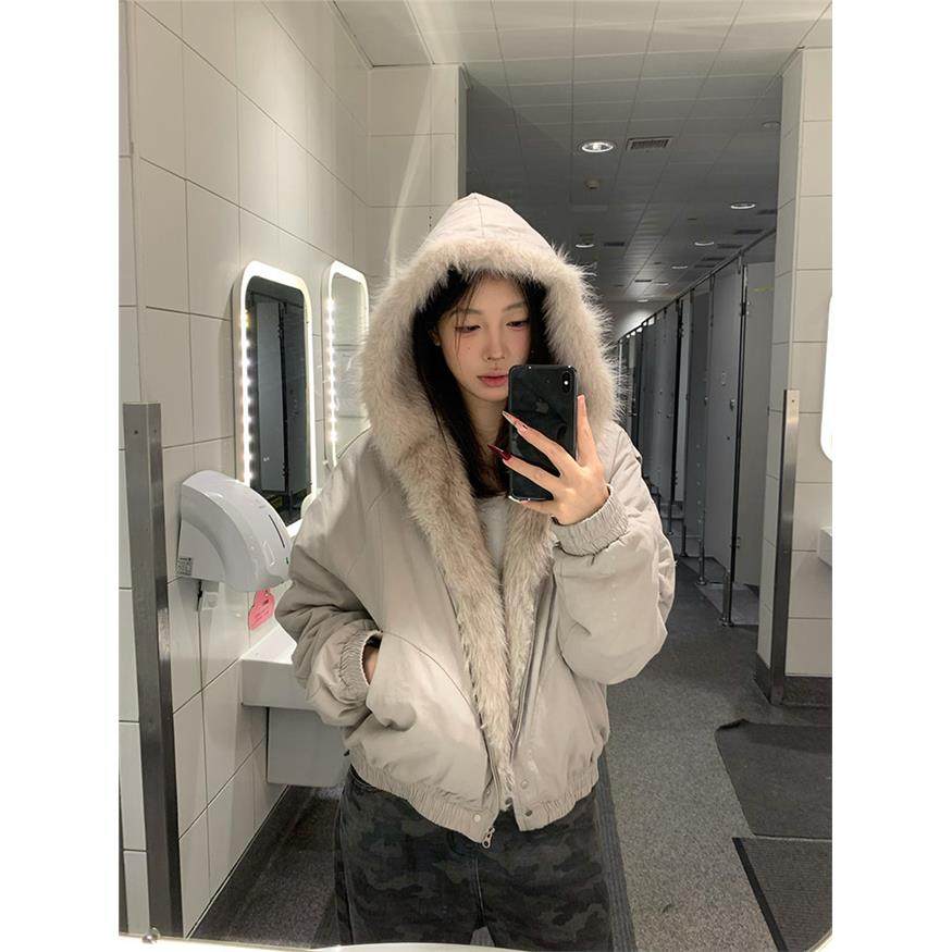 国潮美式棉服女2025新款座山雕工装夹克棉衣加绒加厚冬季棉袄外套,淘宝优惠券,粉丝福利购,淘宝优惠卷