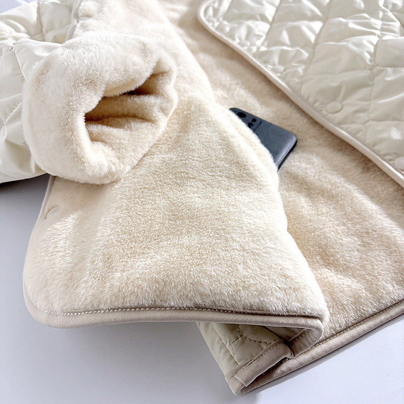 两面穿保暖棉服女2025冬季新款加绒加厚V领棉衣内胆秋冬开衫外套,淘宝优惠券,粉丝福利购,淘宝优惠卷