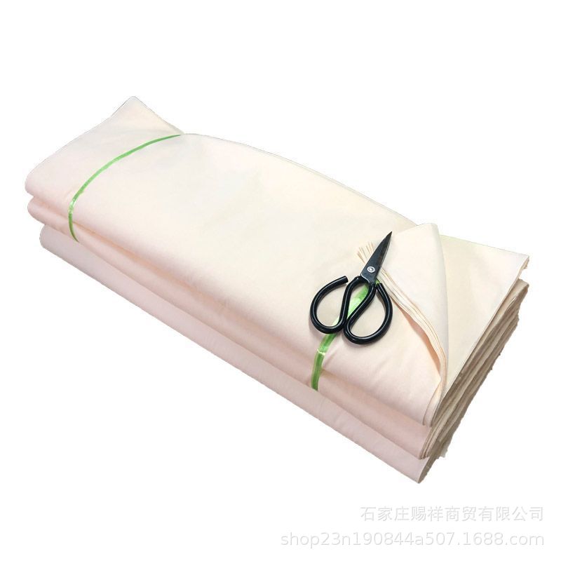 纯棉布料纯棉白坯布全棉画布涂鸦白布胚布服装设计立裁布扎染棉-图3