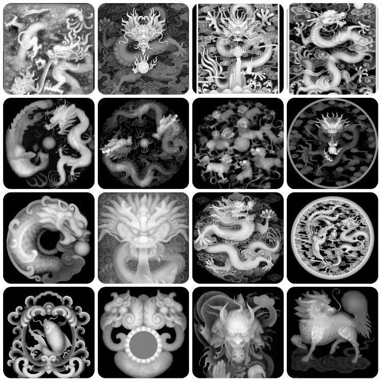 2万多件浮雕精雕花鸟虫鱼人物兽龙凤家具把件46牌灰度图图库大全,淘宝优惠券,粉丝福利购,淘宝优惠卷