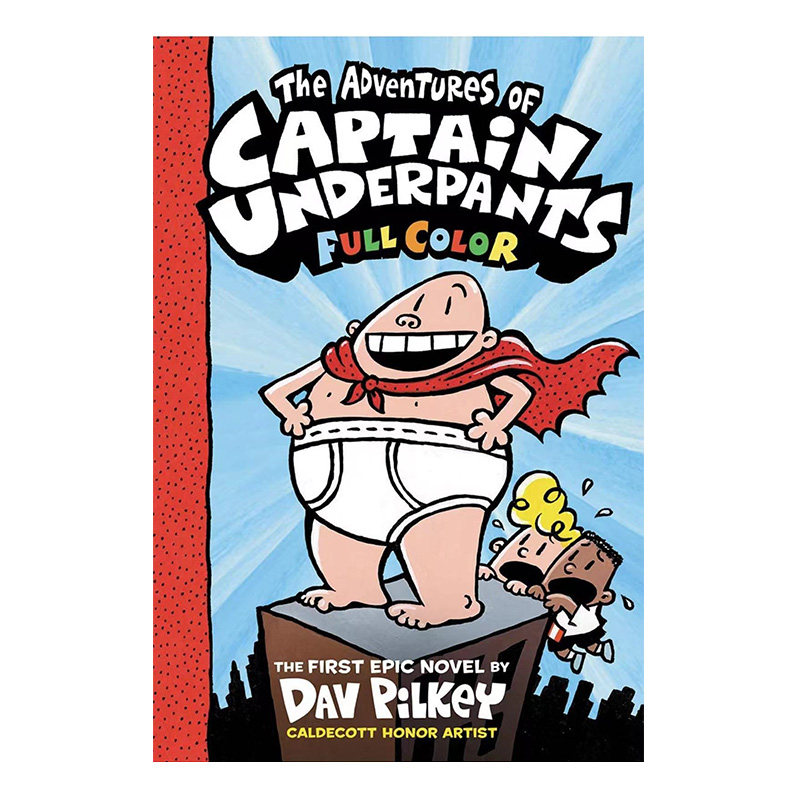 正版英文原版图书 内裤超人 我的校长是超人 Captain Underpants 01-09册  课外读物 中小学阅读故事 精装全彩漫画书,淘宝优惠券,粉丝福利购,淘宝优惠卷