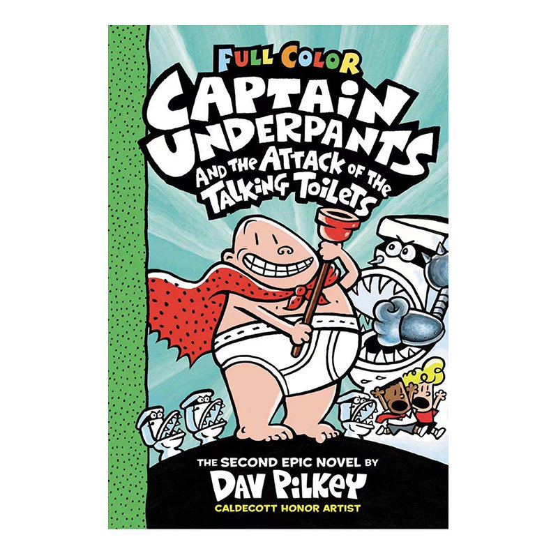 正版英文原版图书 内裤超人 我的校长是超人 Captain Underpants 01-09册  课外读物 中小学阅读故事 精装全彩漫画书,淘宝优惠券,粉丝福利购,淘宝优惠卷
