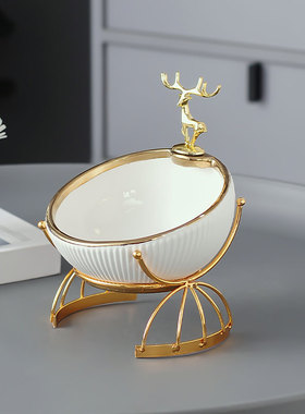 轻奢装饰摆件杂物收纳盒入户玄关