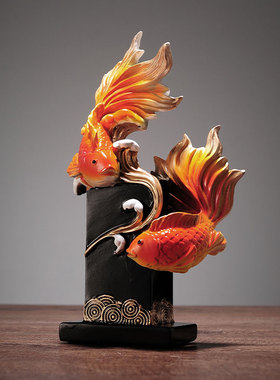 新中式年年有余装饰摆件乔迁礼物