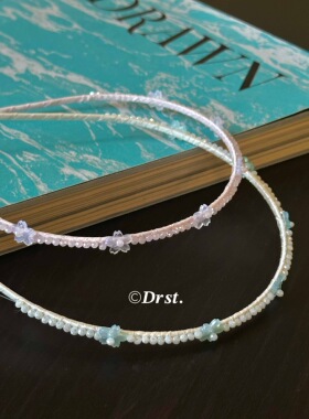 Dreamiest粉绿水晶石细边发箍
