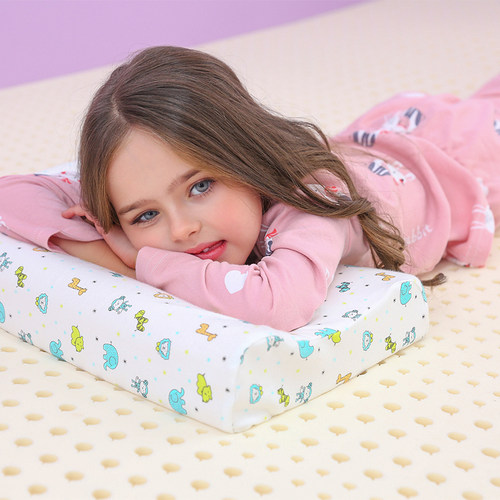 Thailand泰国原装进口儿童天然乳胶枕头正品学生护颈椎枕宝宝家用 - 图1