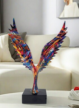 跨境新品高级感大鹏展翅桌面创意家居摆件客厅卧室书房装饰品