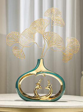 轻奢客厅电视柜花瓶摆件家居酒柜玄关桌面高档装饰品乔迁新居礼品