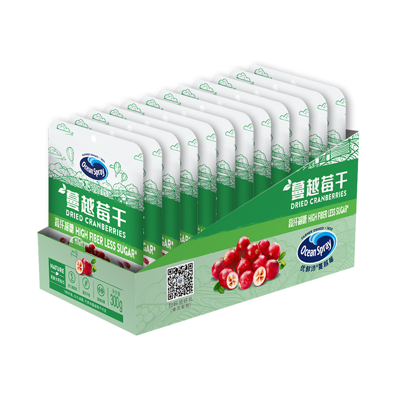 ocean spray优鲜沛减糖蔓越莓果干 oceanspray优鲜沛蔓越莓干