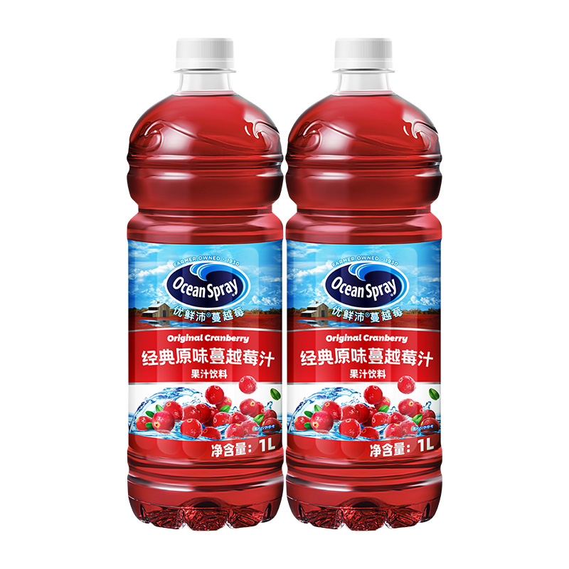 Ocean Spray优鲜沛原味蔓越莓汁聚会果汁饮料调酒用果味饮料整箱
