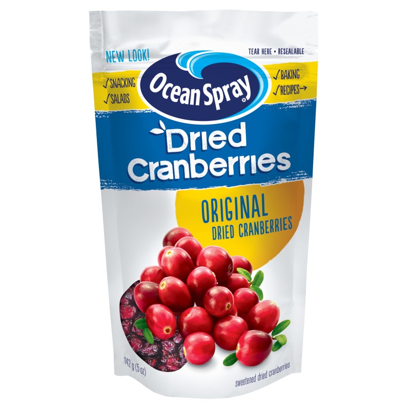 进口OceanSpray优鲜沛蔓越莓干142g*2原味即食果干零食烘培
