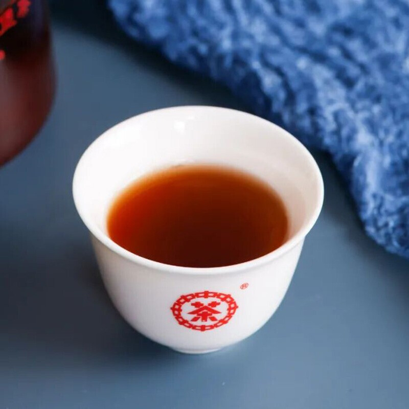 中茶特级六堡茶200g外贸5101窖藏2019陈化中粮黑茶官方正品 - 图1