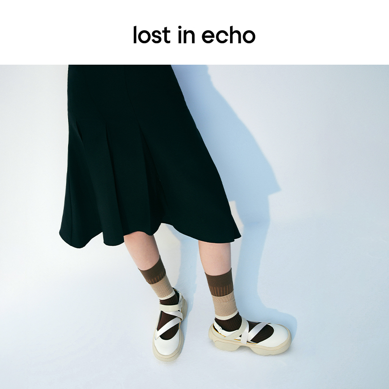 赵昭仪同款lost in echo2024新款异形厚底增高休闲户外运动凉鞋女 - 图2