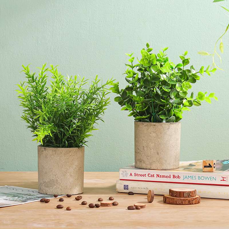 Simulation plant bonsai home living room ornaments small fre-图1