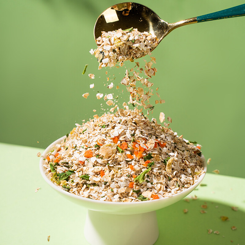 谷物粮园果蔬高纤燕麦片罐装冲泡即食燕麦营养早餐饱腹代餐粉,淘宝优惠券,粉丝福利购,淘宝优惠卷