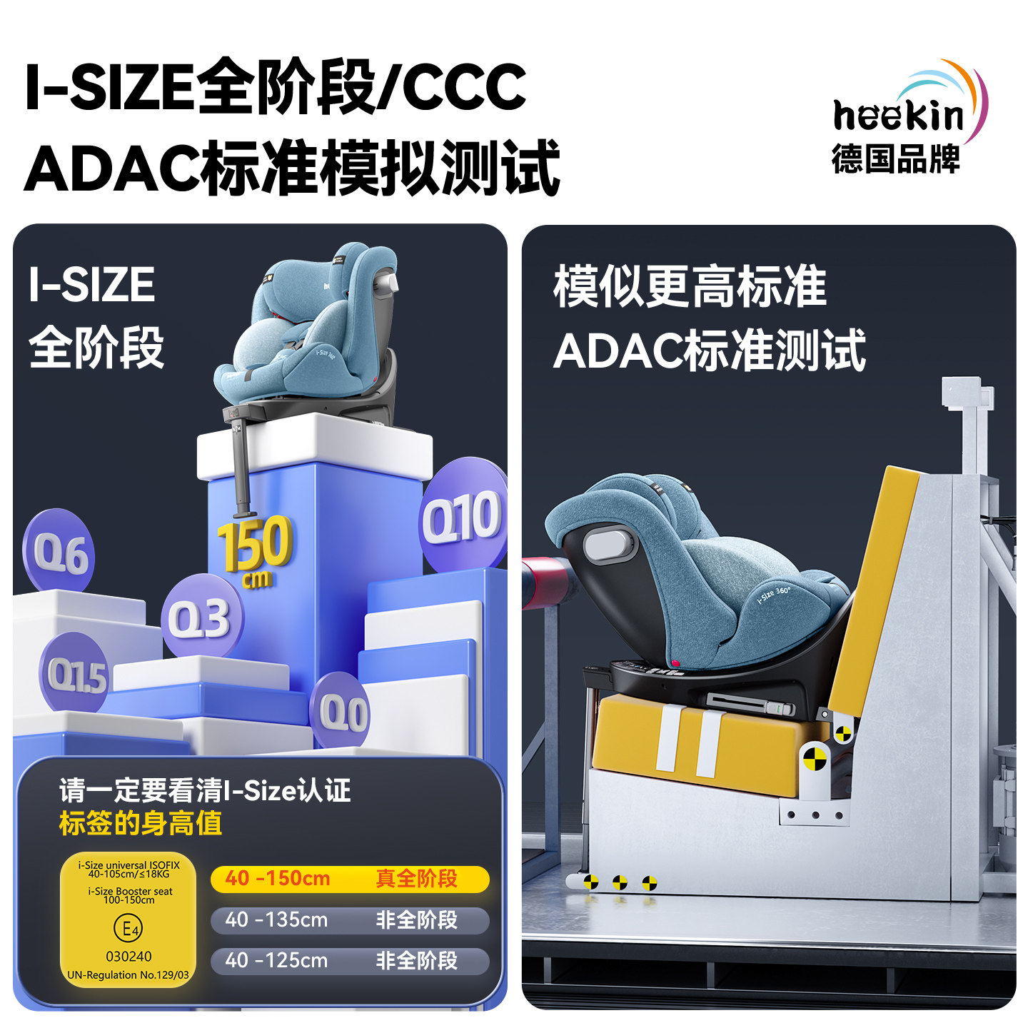 Xingtu safety seat I-SIZE all stages 0-12 years old