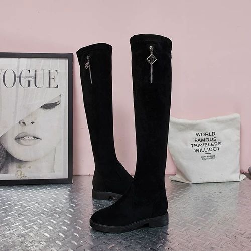 Демисезонные флисовые высокие сапоги, коллекция 2021, подходит для подростков