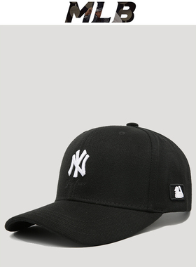 MLB春秋白色小标NY情侣棒球帽