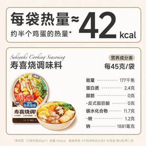 加点滋味日式寿喜烧调料鲜甜汤底浓汤宝小袋日料同款一人食45g - 图3