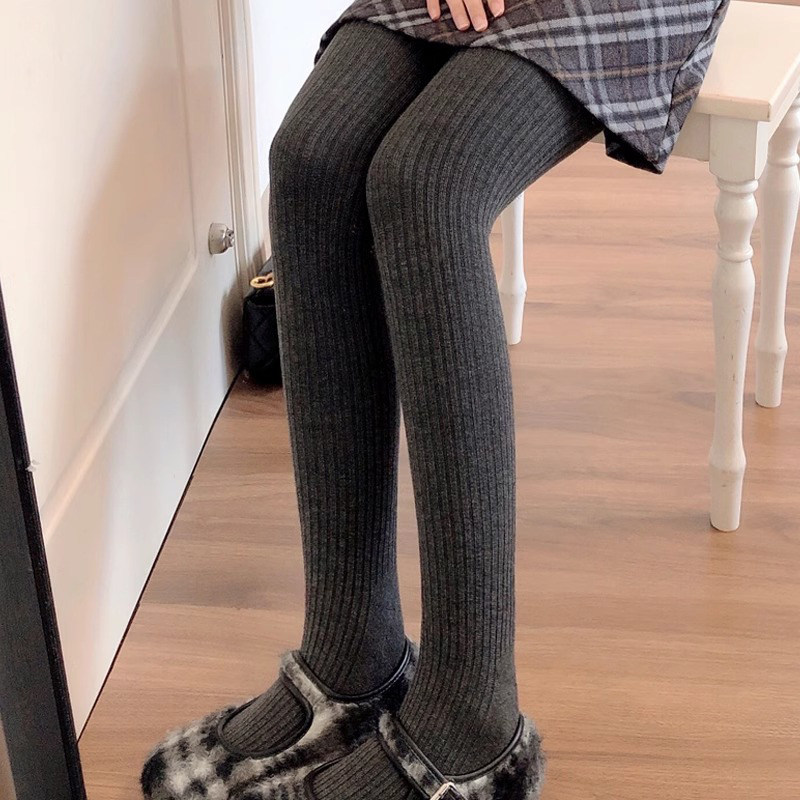 日本进口春秋羊毛连裤袜加绒保暖灰色打底裤女竖条纹显瘦黑丝,淘宝优惠券,粉丝福利购,淘宝优惠卷