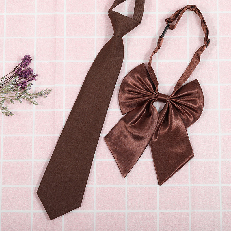 日系韩版条纹jk/dk学院风男女红绀灰蓝衬衫配饰免打领带领花套装,淘宝优惠券,粉丝福利购,淘宝优惠卷