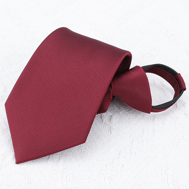 领带男士商务正装结婚新郎红色细纹韩版拉链式免打一拉懒人8cm,淘宝优惠券,粉丝福利购,淘宝优惠卷