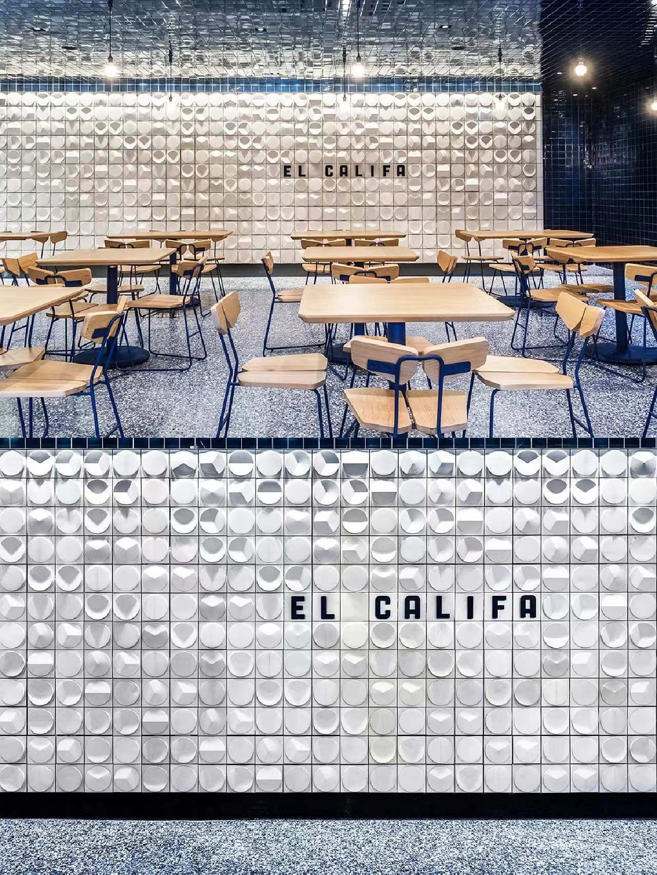 3D立体水泥石膏砖UHPC材质异形凹凸纹理手工砖咖啡厅墙面200*200 - 图2