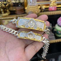 Egg brethren thai buddhist dragon Brain 2561 Thai silver bracelet titanium gold shell wrapped in male and female bracelets