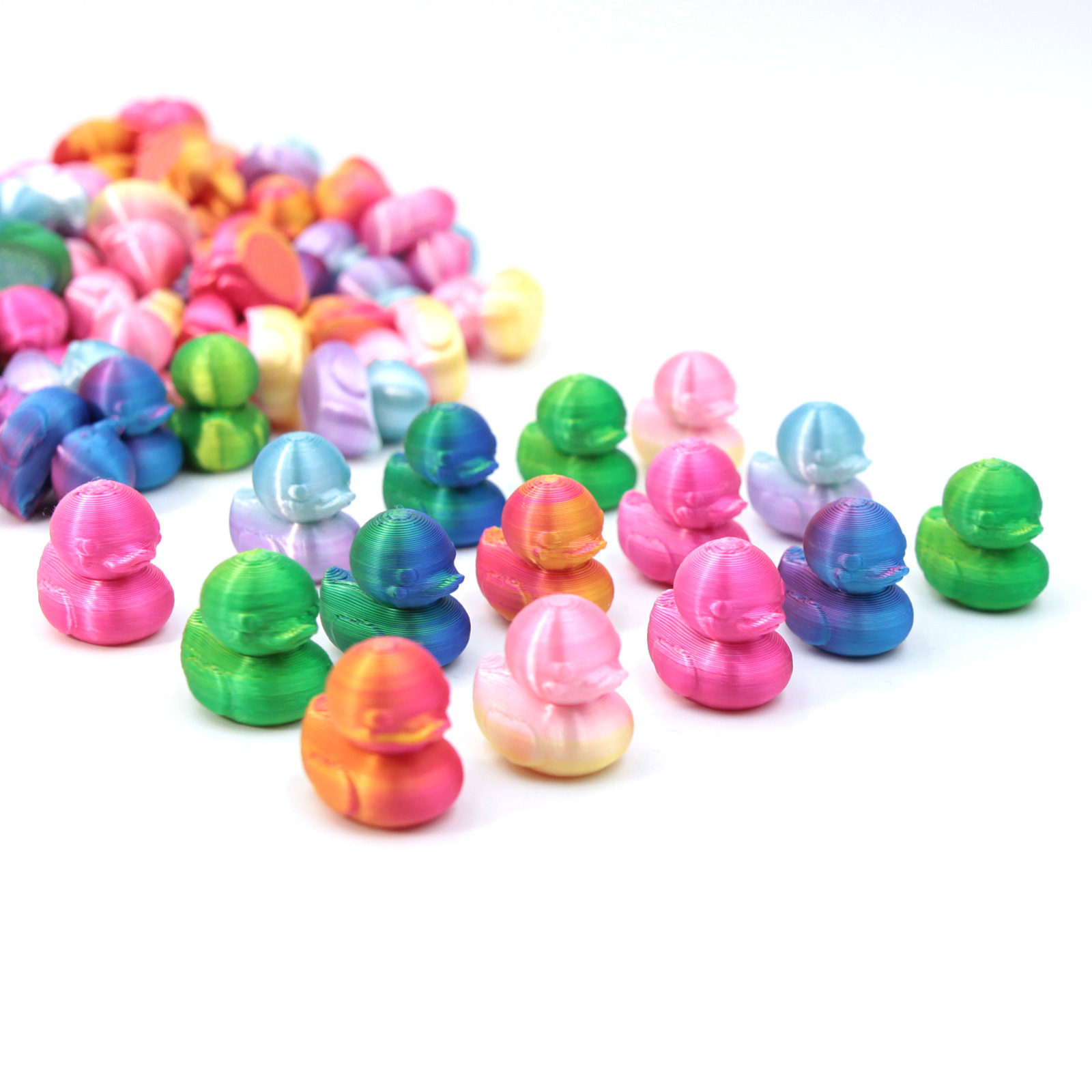 3D printed little duck desktop ornaments diy mini animal model children's toys gifts kindergarten small gifts