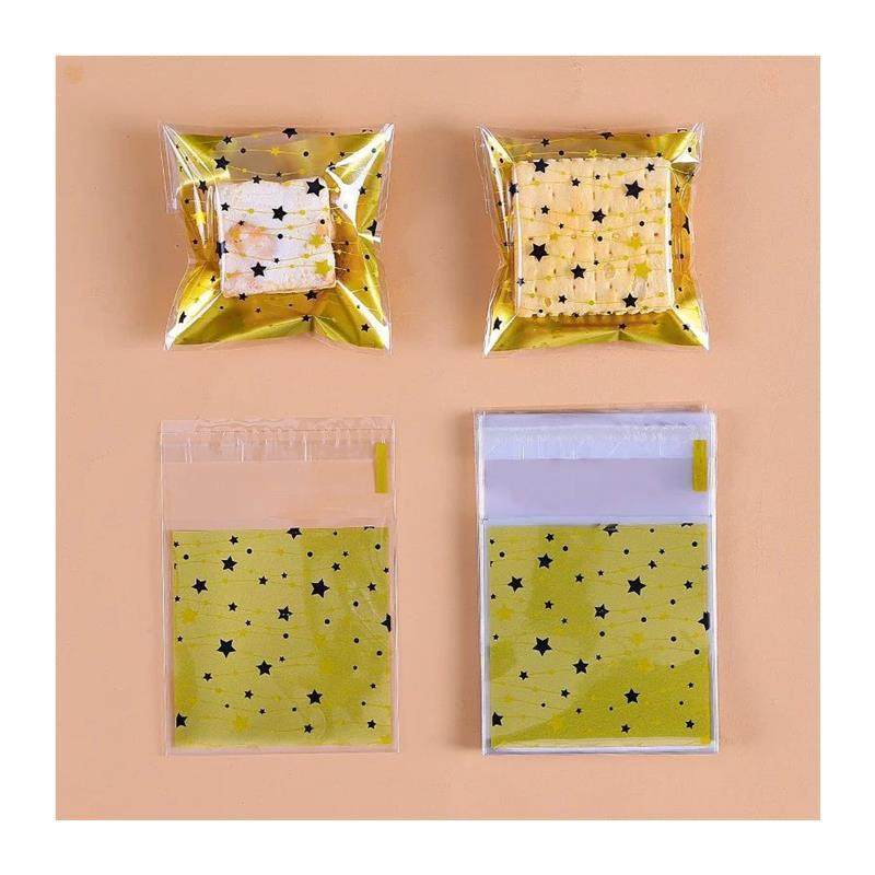 100PCS Christmas Candy Bags Carton Santa/Snowman/Deer Cookie - 图3