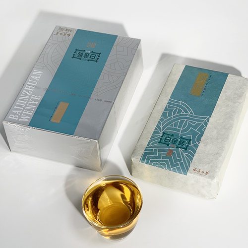 问叶绿雪芽福鼎白茶2019年高山白牡丹寿眉茶砖白金砖250g - 图0