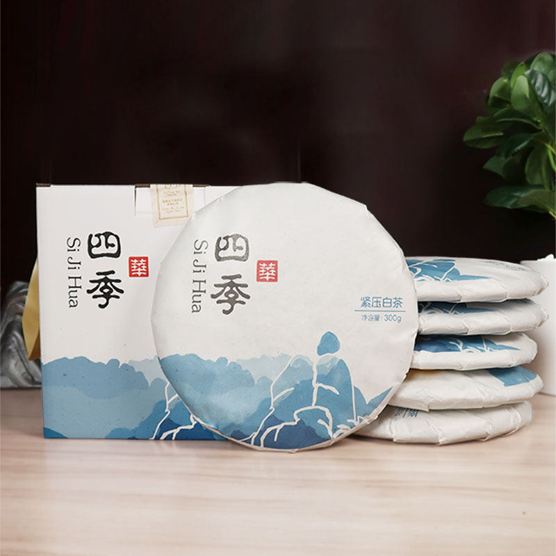 问叶福鼎白茶2015年高山寿眉老白茶饼四季华6饼提盒装