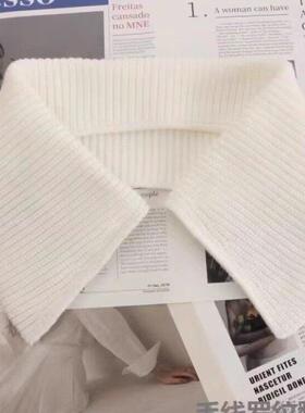 羽绒服衣领防脏神器装饰大衣棉袄配件领子保护套棉衣护领螺纹方领