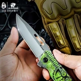 [Библиотека оборудования EDC] Ган Дао Гигантский складной колесный нож 440 Стальная ручка PP.